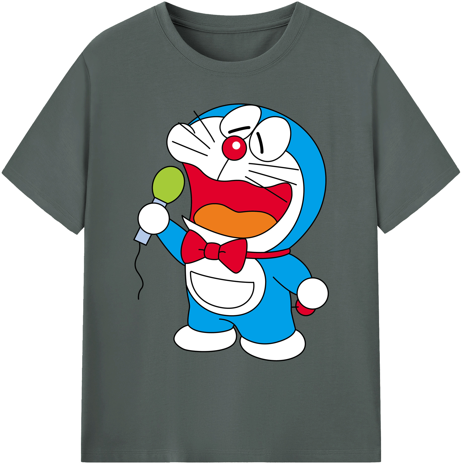 （画像用） ドラえもん Doraemon 綿100％ メンズ半袖Tシャツ｜肌触りやわらか＆通気性